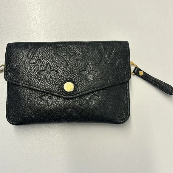 Louis Vuitton Black Leather Card Key Holder - Picture 2 of 11